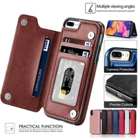 retro high grade leather case card slots for samsung a50 a70 a51 a71 a90 5g a81 a91 a10 a20 m10 wallet case with stand holder
