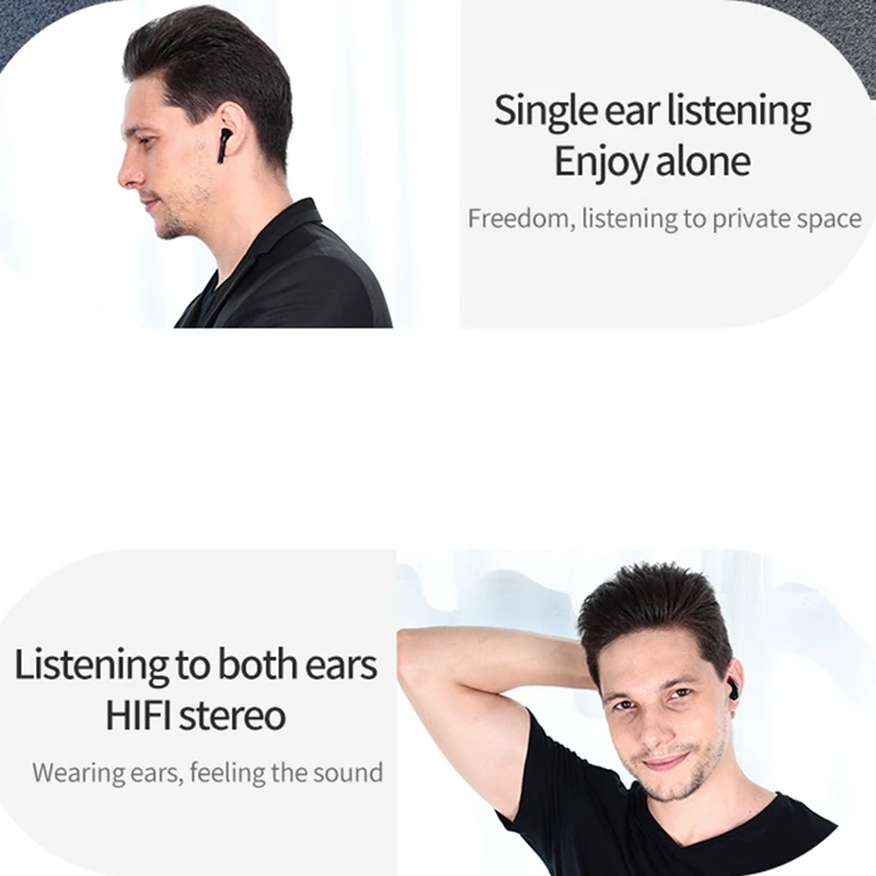 Powerbank Bluetooth Headset Portable Wireless Earbuds TWS 5.0 Headphones with Digital LED Display | Электроника
