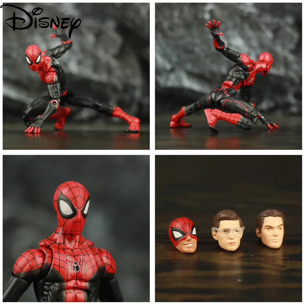 

Disney Marvel's Spider-Man Heroes Expedition Tom Holland 6-inch Action Figure Avenger Iron Edith Glasses Peter Parker Model