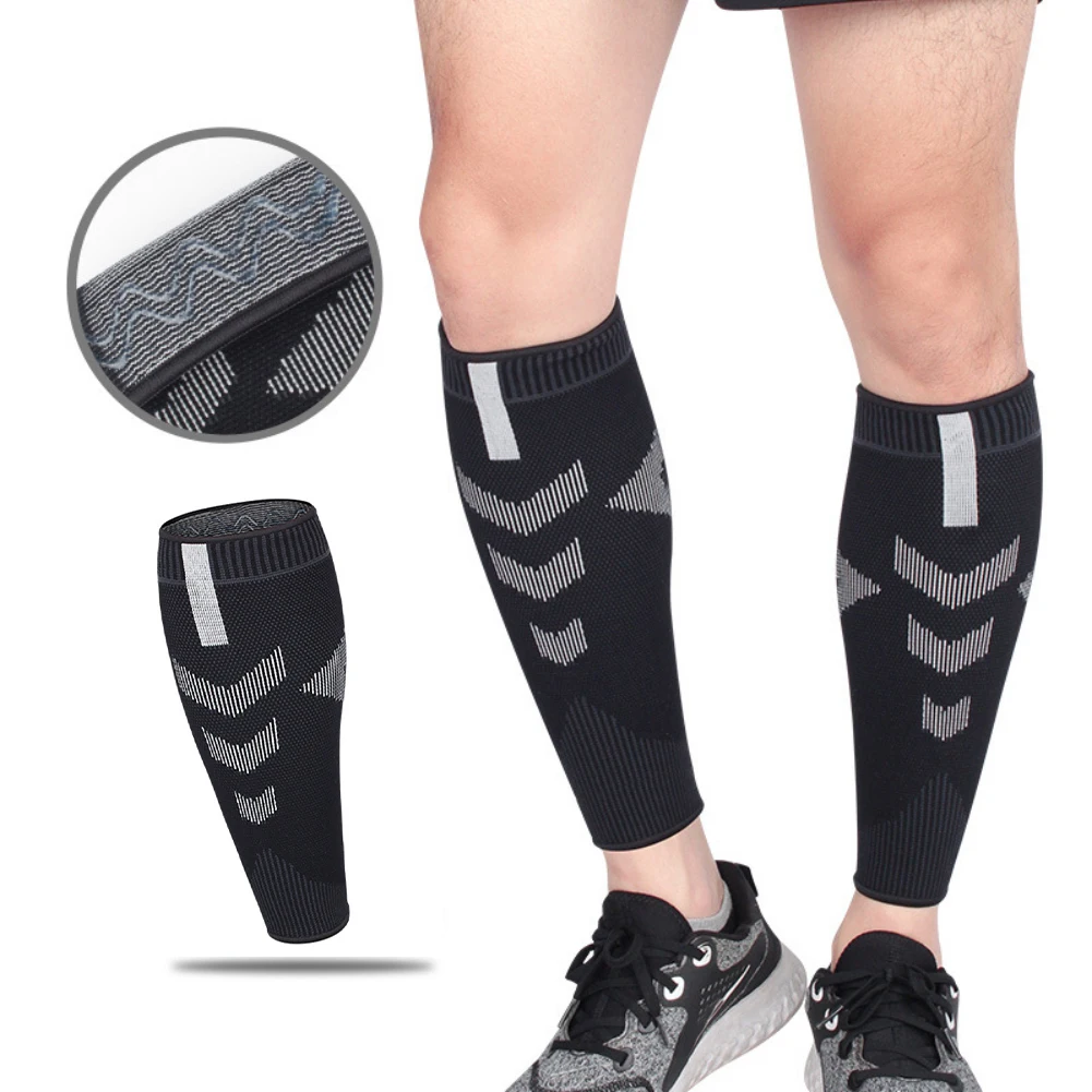 

Sports Compression Calf Sleeve Antiskid Basketball Football Calf Support Protector Socks Running Cycling Leg Warmers