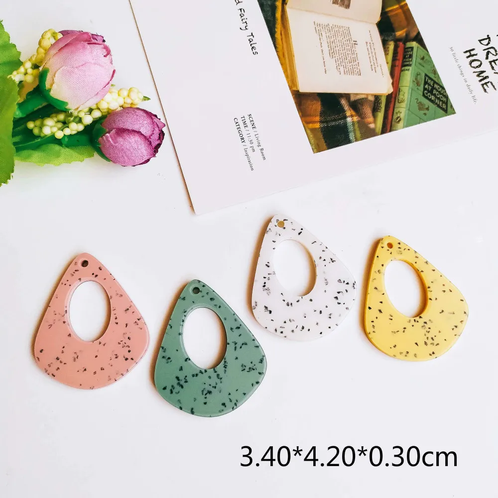 Аксессуары для квадратных сережек пластиковые подвески из смолы ожерелий