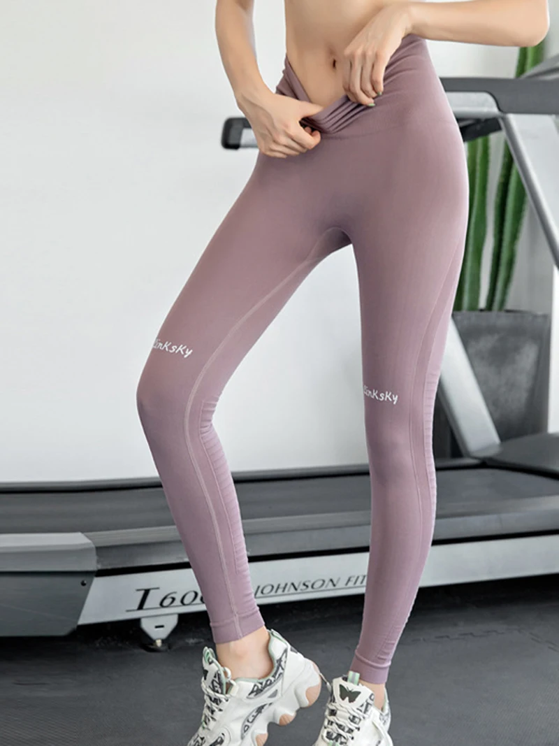 

Women's high-waist fitness pants, buttocks, abdomen, tights, thin, running, quick-drying, sports trousers, yoga pants S9K0849