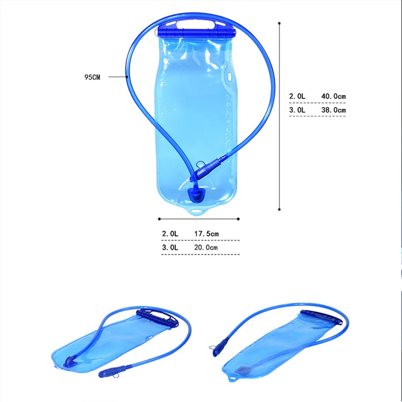 

1L/2L/3L Water Bladder big mouth EVA water bag Portable outdoor sports Climbing water bags cycling Hiking Drinking water Packs