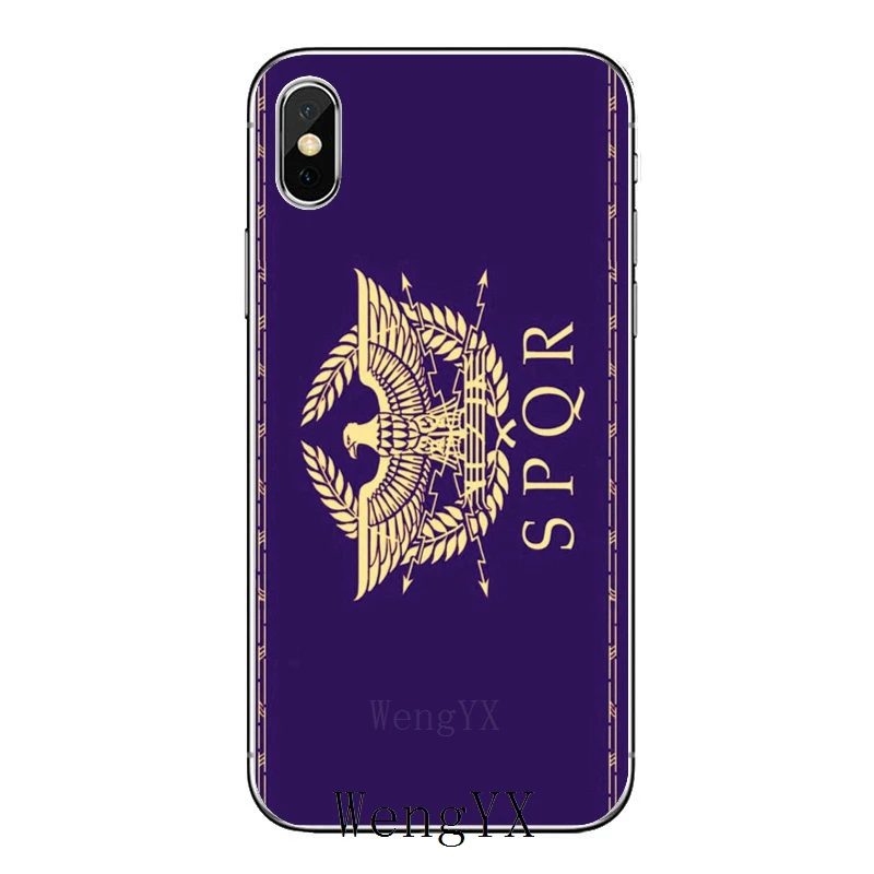 Мягкий чехол для Samsung Galaxy Note 10 9 8 5 4 S10E S10 Lite S9 S8 S7 S6 Edge Plus S5 S4 Mini SPQR Римский
