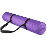 6mm non slip exercise yoga mat with carrying strap fitness mat yoga acupressure mat yoga anti tear fitness mat for yoga beginner