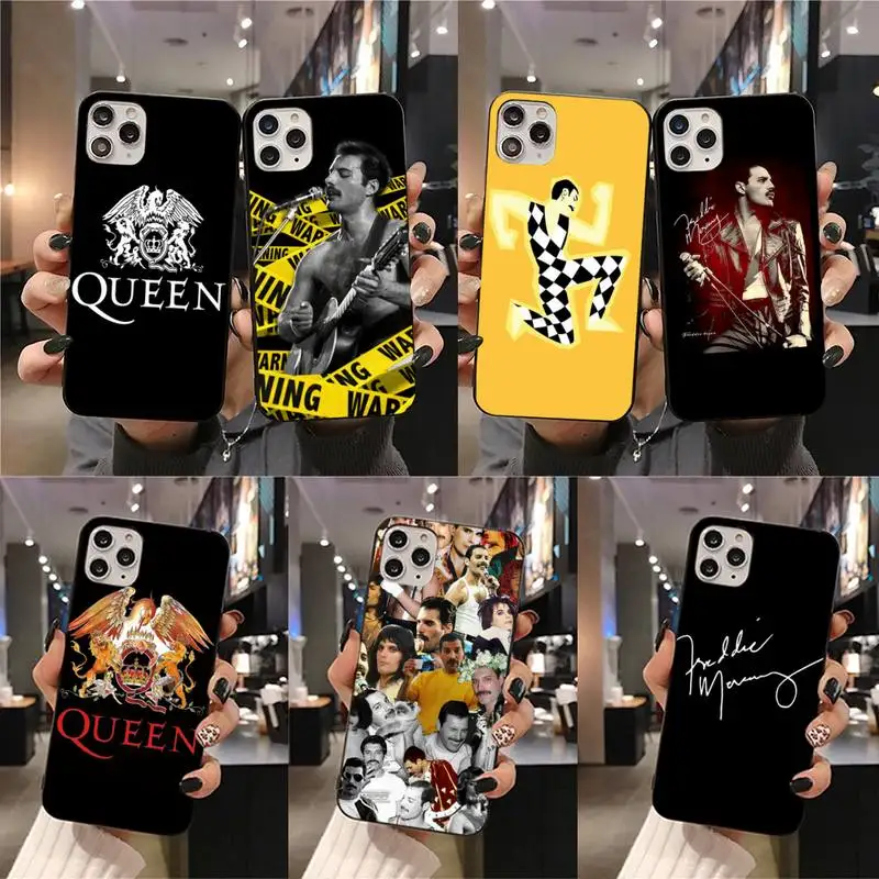 

Freddie Mercury Queen Soft Phone Cover for iPhone 11 pro XS MAX 8 7 6 6S Plus X 5S SE 2020 XR case