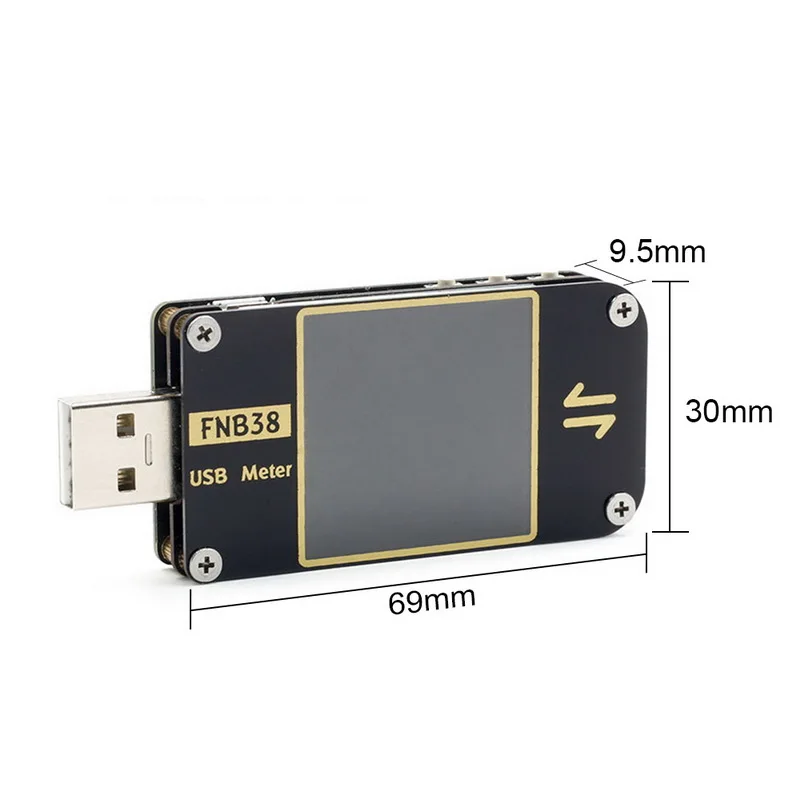 FNB38 USB Тестер DC Цифровой вольтметр Амперметр измеритель детектор индикатор банка