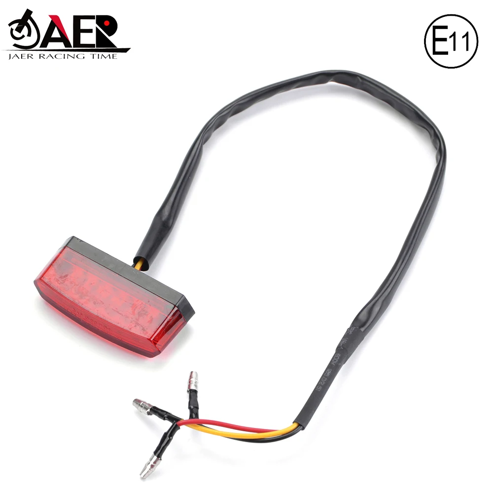 JAER мотоцикл 6 LED водонепроницаемый номерной знак свет 12V ударопрочный лампа для
