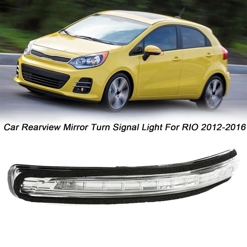 

Левая сторона для KIA Rio 2012- 87614-1W000 Зеркало заднего вида светодиодный поворотник светильник зеркало индикаторная лампа мигающий светильник