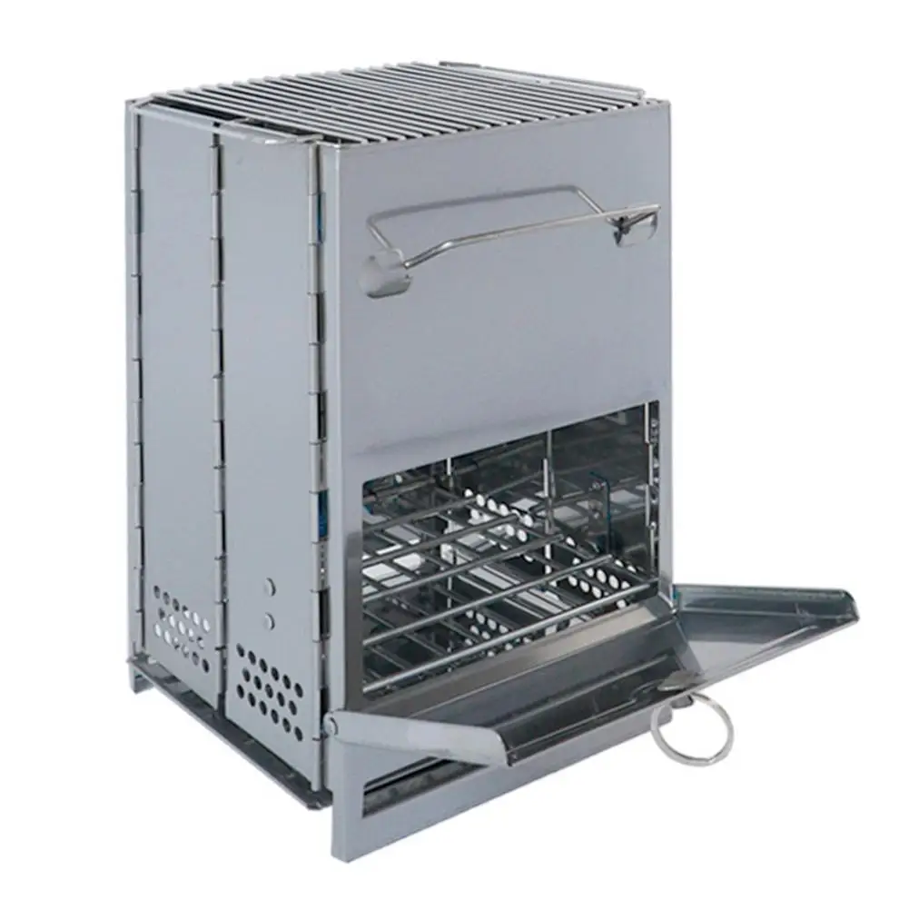 

Легкая деревянная плита для кемпинга, регулируемая складная деревянная плита для готовки на открытом воздухе, пикника, охоты, барбекю, ветр...