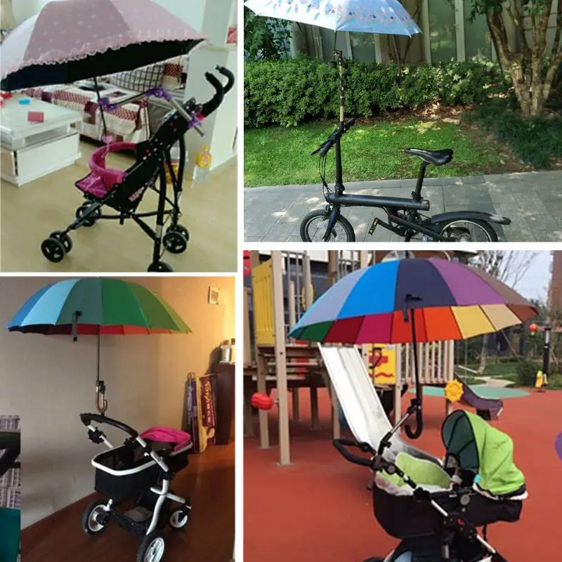 

Регулируемая подставка для крепления, аксессуары для детской коляски, держатель для зонта для детской коляски, Многофункциональная подста...