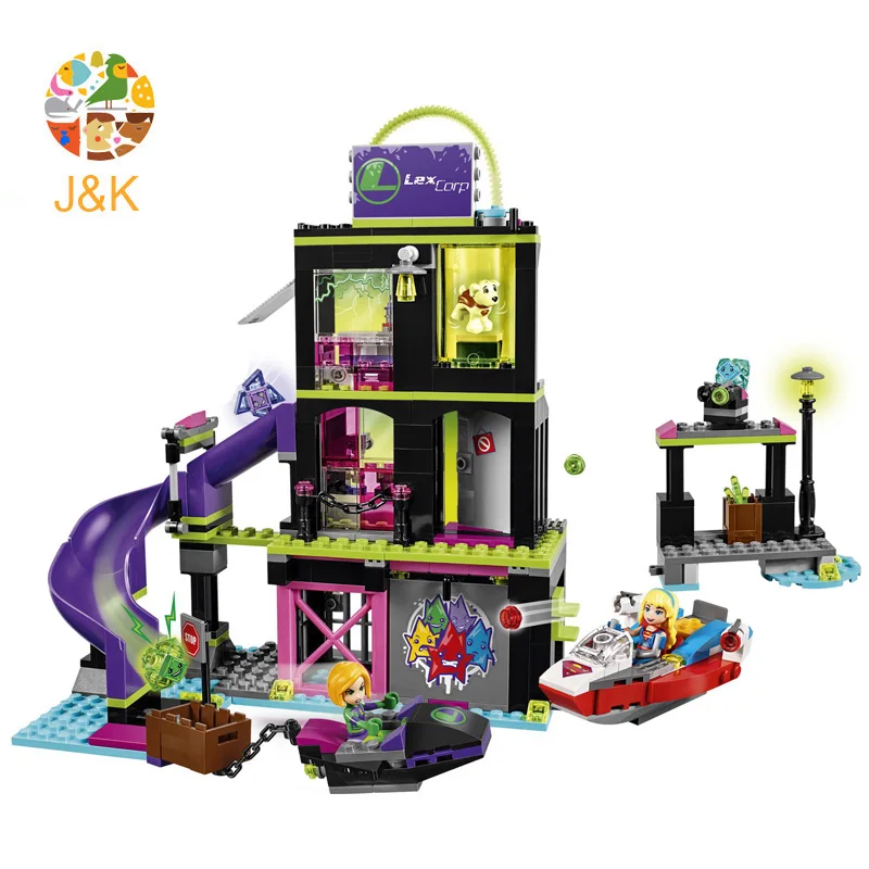 41238 438 шт. Супер Герои DC девочки Лена Лютор криптомитовый завод строительные блоки