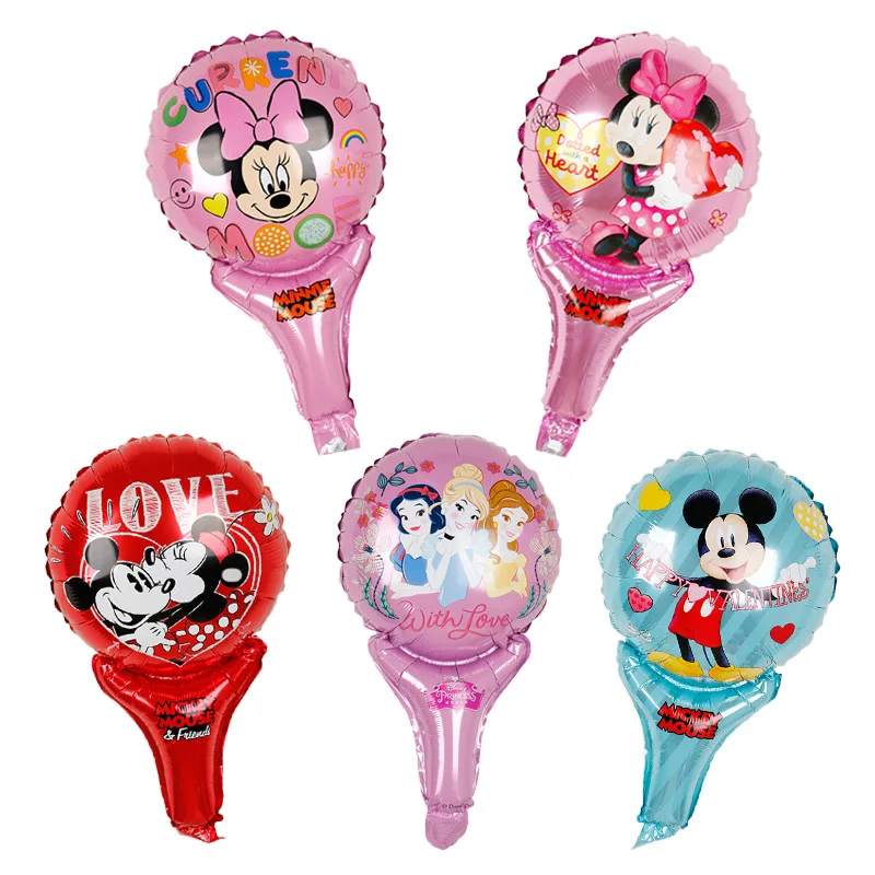 Disney Genuine Mickey Mouse Balloon Hand Stick Aluminum Film Children's Birthday Party Decoration Supplies | Дом и сад