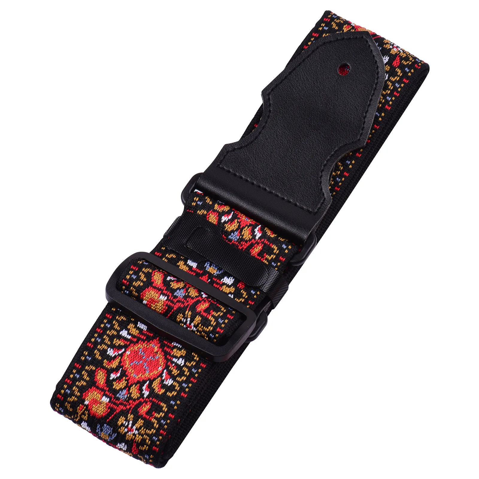 

Adjustable Guitar Strap Broadened Lengthened 6cm Jacquard Weave Shoulder Belt With Guitar Picks Strap Lock Button Headstock