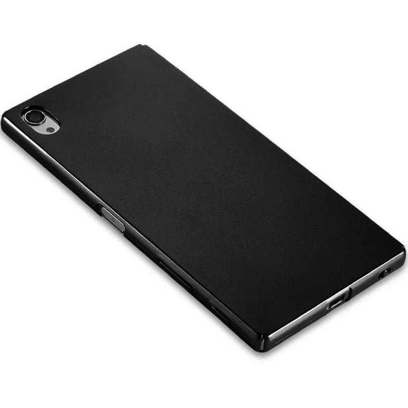 Чехол upaitou для sony Xperia Z5 XZ Premium XZ1 XZ2 Mini XZ3 XA XA1 XA2 Plus ультра тонкие жесткие Матовые чехлы для sony Z5Plus - Цвет: Черный
