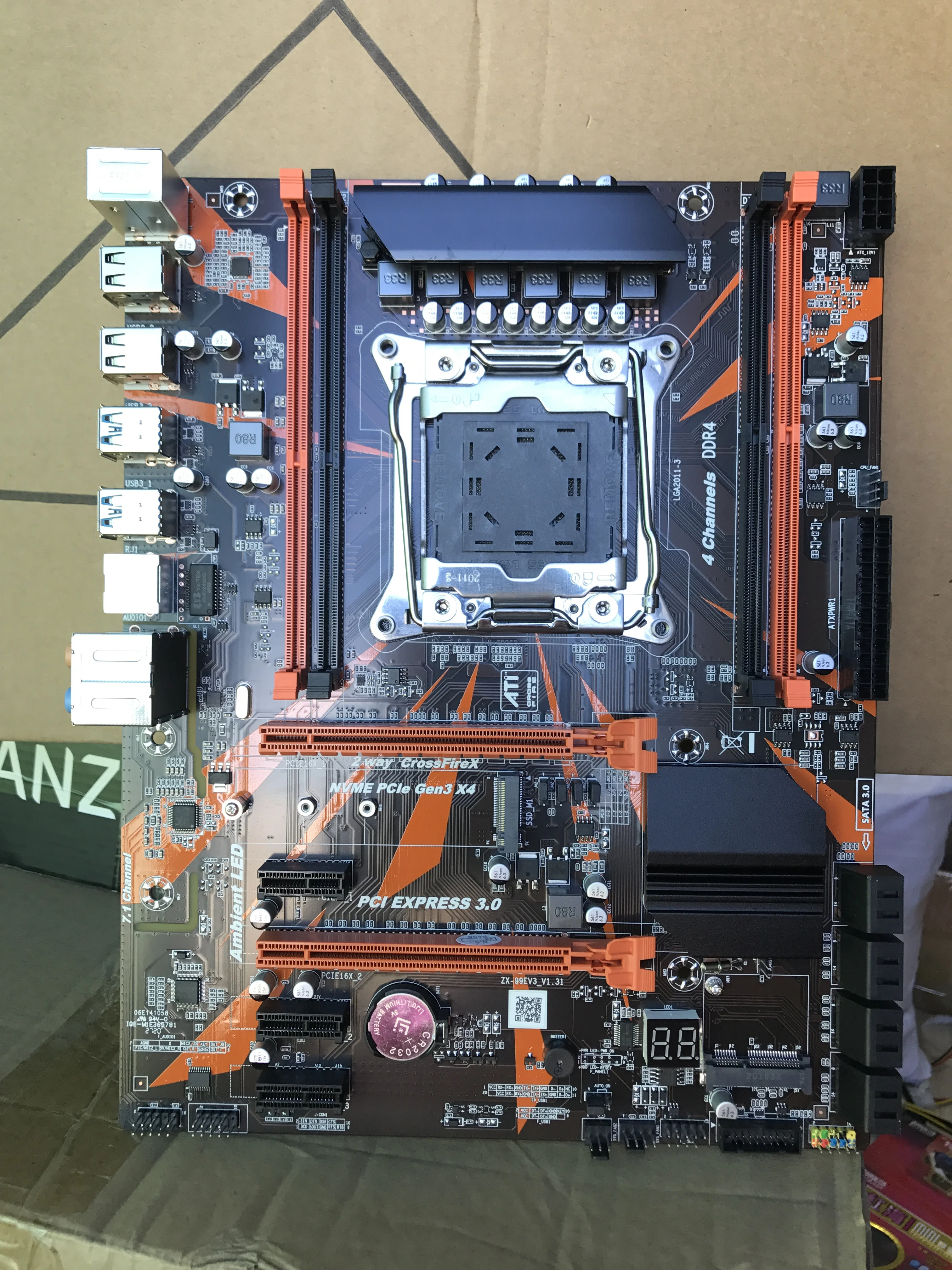Комплект материнской платы Atermiter X99 процессор Xeon E5 2660 V3 LGA2011-3 Память DDR4 2 шт. X 8 ГБ = 16