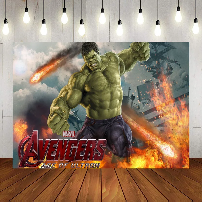 Фон для фотосъемвечерние с супергероями Халком ткань вечерние шения детского