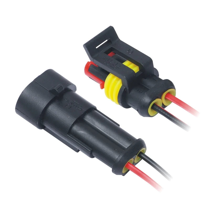 

10Pc 2Pin Way Male Female Electrical Connector Plug Wire Kit with 4Pc Handlebar Mirror Mount 7/8 Inch Handlebar Bracket