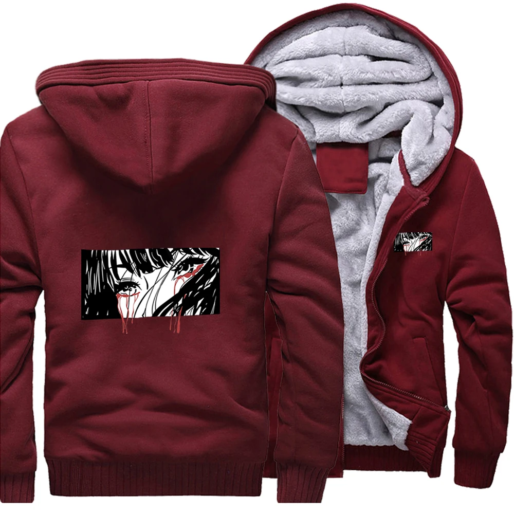 Плач девушка твердый Переплет Журнал японского аниме пуловер с капюшоном