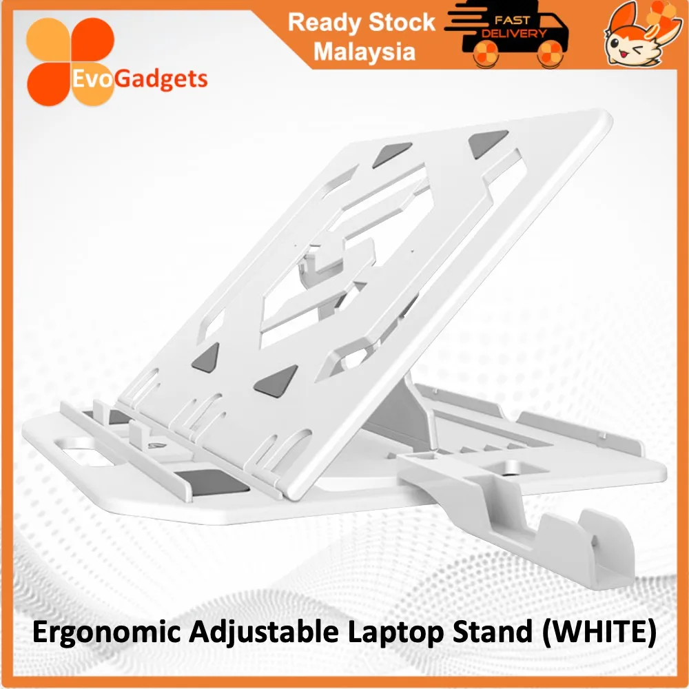 

EvoGadgets Foldable Ergonomic Adjustable Notebook Stand / Laptop Stand