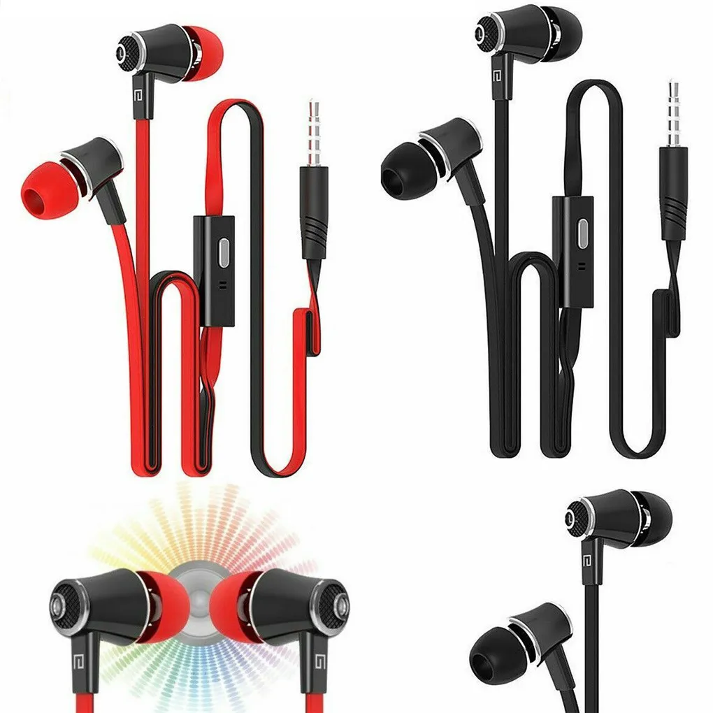 

3.5mm Sport wired in-ear Earphone portable gaming headset bass stereo earphones with Noise Reduction microphone for music MP3