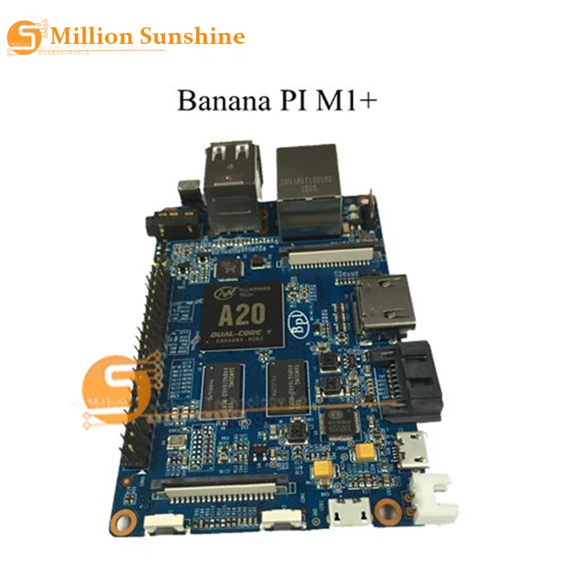 В наличии! Banana Pi M1 + plus BPI двухъядерный A20 1 Гб RAM бортовой WiFi компьютер с открытым