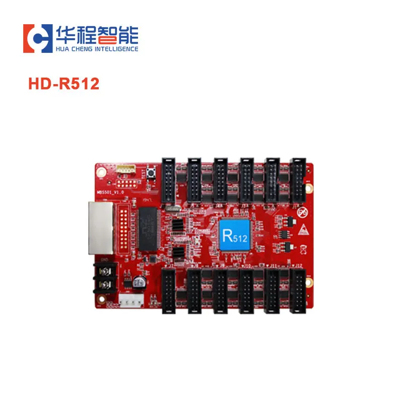 

HD-R512 replace HD-R501 Asynchronous Full Color LED module display control card Receiving card 12*HUB75 Work with C10, C30, A30