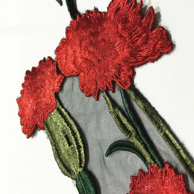 Вышивка цветок пришить патч платье шляпа сумка джинсы аппликация ремесла