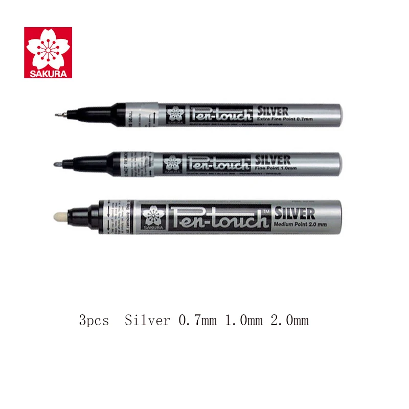 

SAKURA маркеры-краски металлические 0,7/1,0/2,0 мм