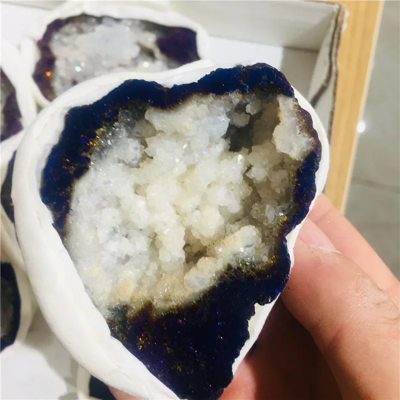 Золото натуральный агат хрустальное отверстие корнеопия офисная мебель фэн-шуй