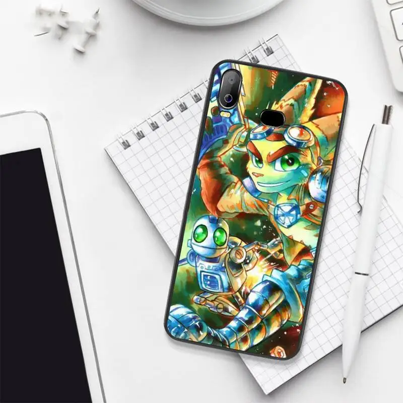 HPCHCJHM Ratchet &amp Clank Insomniac Games TPU черный чехол для телефона Корпус Samsung A10 A20 A30 A40 A50 A70 A71 A51