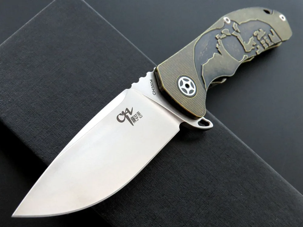CH CH3504 S35VN blade TC4 handle folding knife tactical Survival outdoor camping EDC tool utility Pocket Knife | Инструменты