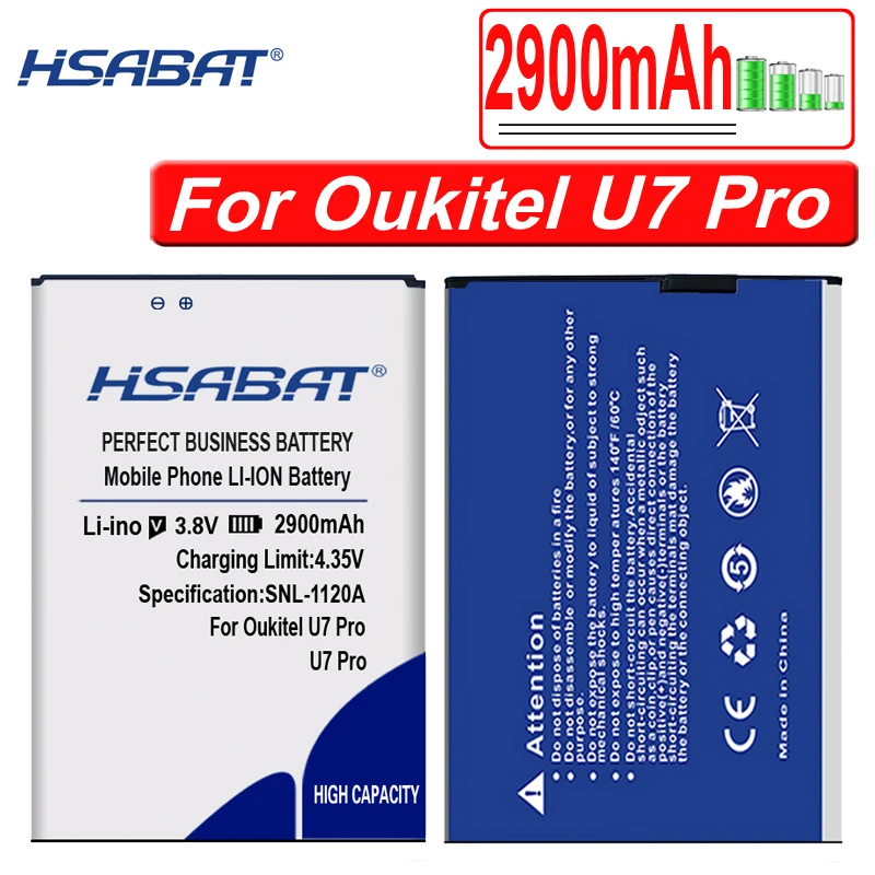 Аккумулятор HSABAT 4050 мАч для Oukitel U22 Bateria для Oukitel C3/C5 C5 Pro/C11 C11 Pro/U7 Plus/U7 Pro/C8