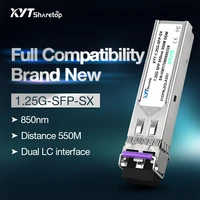 sharetop 1 25g 1000m optical transceiver module multi mode dual fiber sfp 1000m 850nm 550m dual lc port full compatible