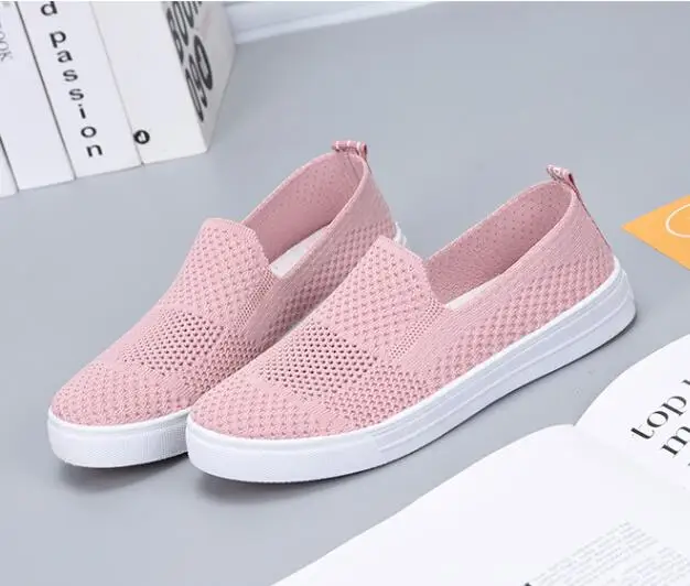 2020 Новая летняя дышащая майка с длинным рукавом женская обувь на плоской подошве