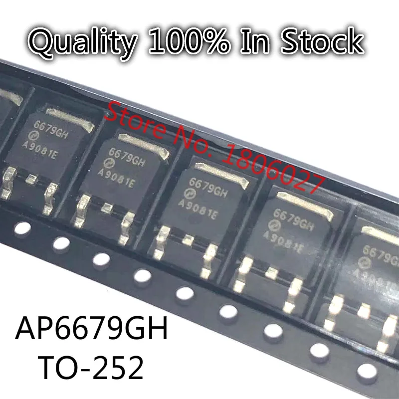 

10PCS/ LOT AP6679GH 6679GH 75A 30V P-channel MOS tube field effect tube TO-252