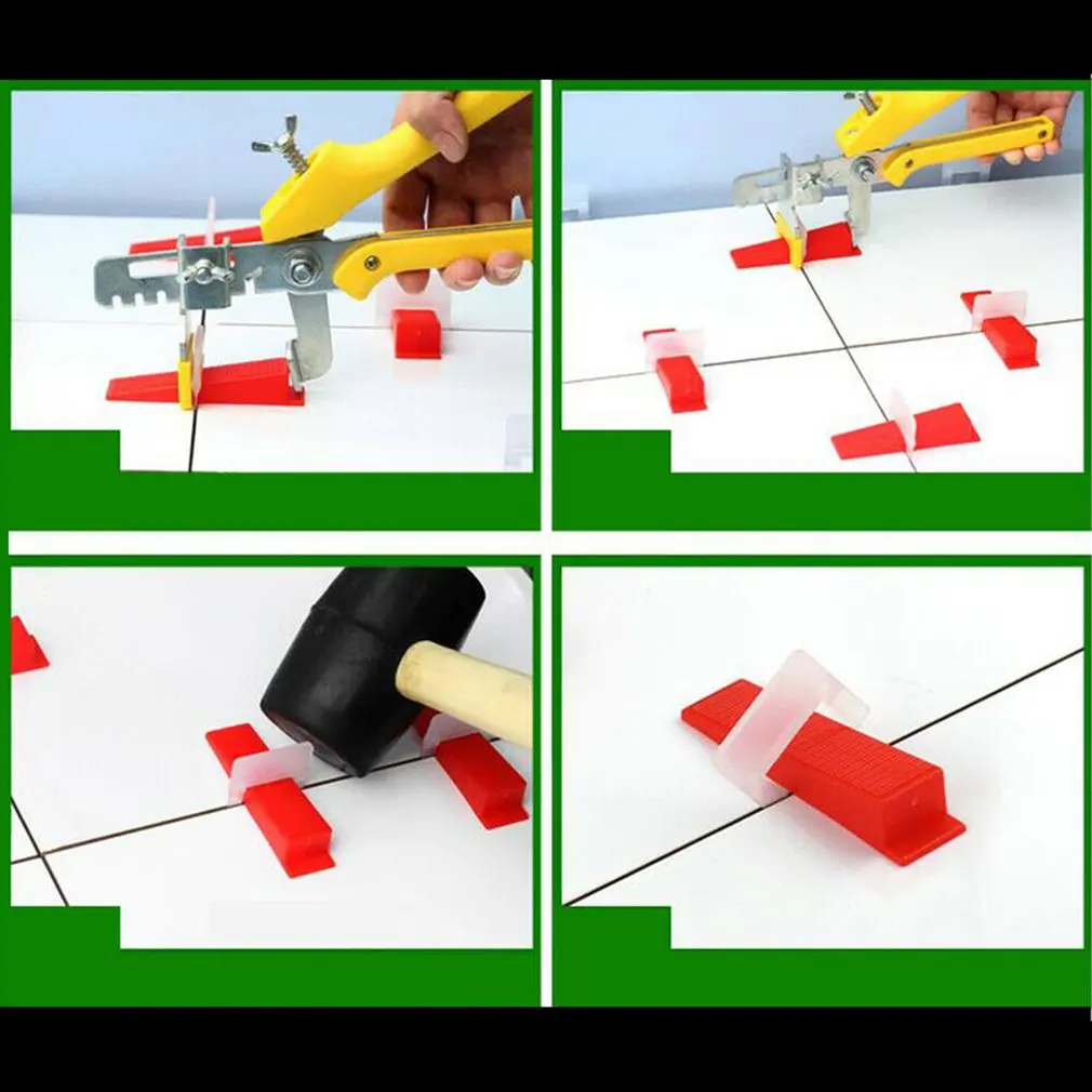 Tile Leveling System Clips Kit Levelling Spacer Tiling Tool Wall Floor Balance Cross Positioning | Обустройство дома