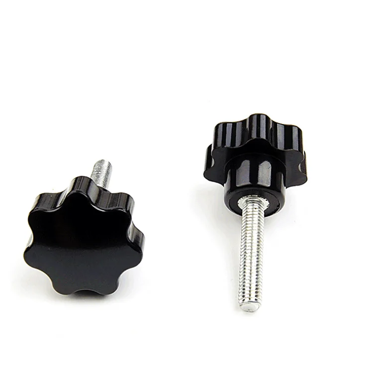 5 шт. M5 Torx пластиковые ручные винты seven star T &amp TX бакелит хандель болт Черный цвет 25