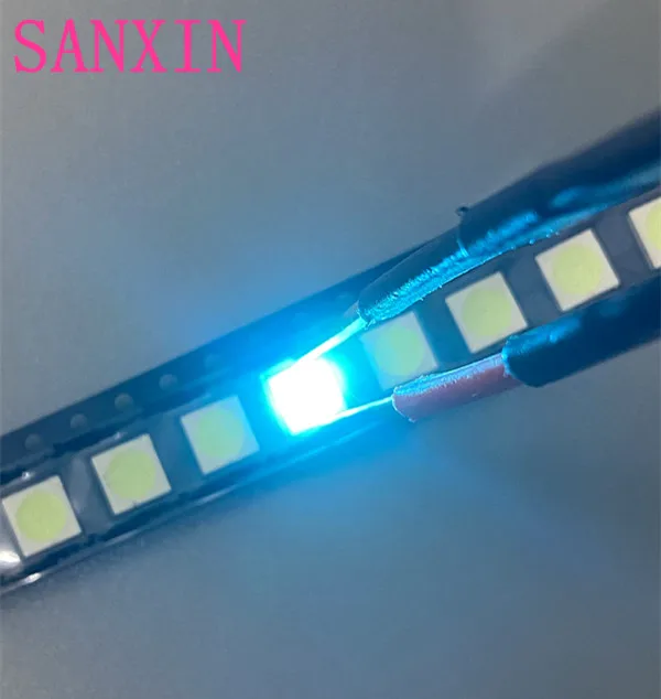 200 шт. 5050 лед Синий smd led Plcc 6 диод синий прозрачный светодиод 5 0*5 0*1 9 мм|light beads|lot lotlot