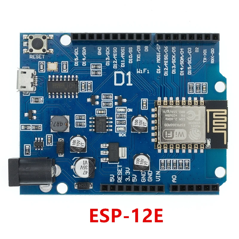 1 шт. ESP-12E ESP-12F WeMos D1 Wi-Fi uno основе ESP8266 щит для arduino совместимый с IDE | Электронные