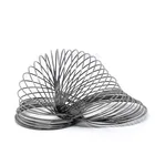 Стальная проволока с эффектом памяти DoreenBeads для бисероплетения, компоненты браслетов, круглые серебристые, бронзовые, для ювелирных изделий сделай сам, 20 петель