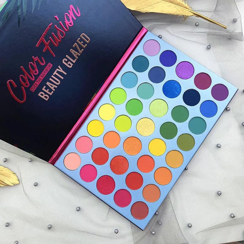 BEAUTY GLAZED Eyeshadow Palette 39 Color Glitter Highlighter Shimmer Makeup Pigment Matte |