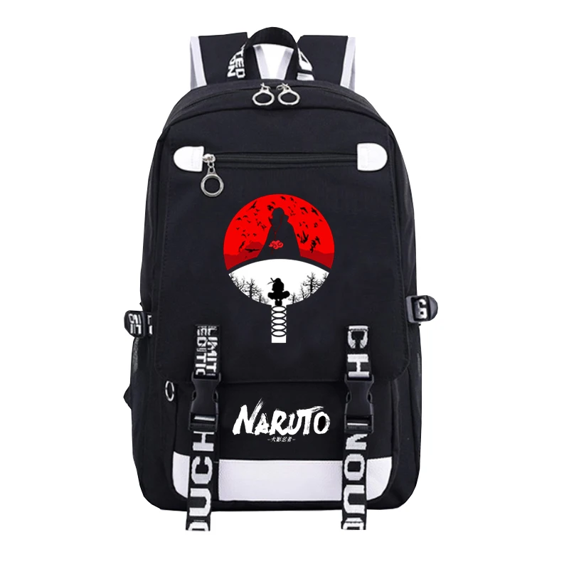 Аниме Рюкзак Наруто школьные сумки для подростков Bookbag Akatsuki Itachi Sharingan Косплей сумки на плечо для ноутбука рюкзак для путешествий