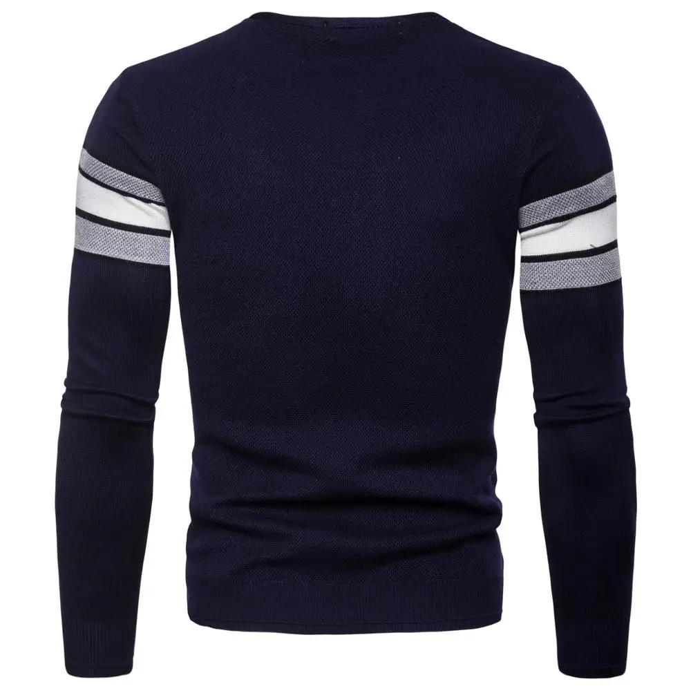 Свитер кардиган мужская полосатая Повседневная модная новинка осенняя