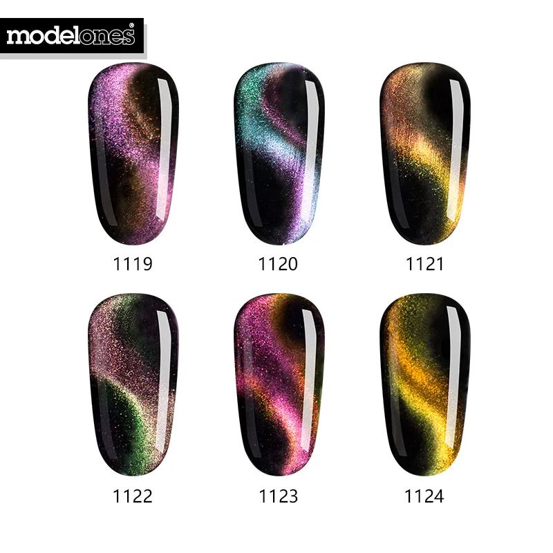 Гель лак Modelones для ногтей блестящий 3d гель с магнитной застежкой|magnetic gel polish|gel nail