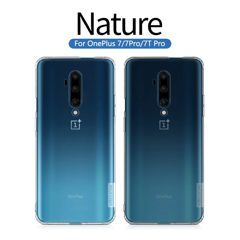 Чехол для Oneplus 7T Pro Nillkin Nature прозрачный мягкий кремний чехол из ТПУ 7 One Plus