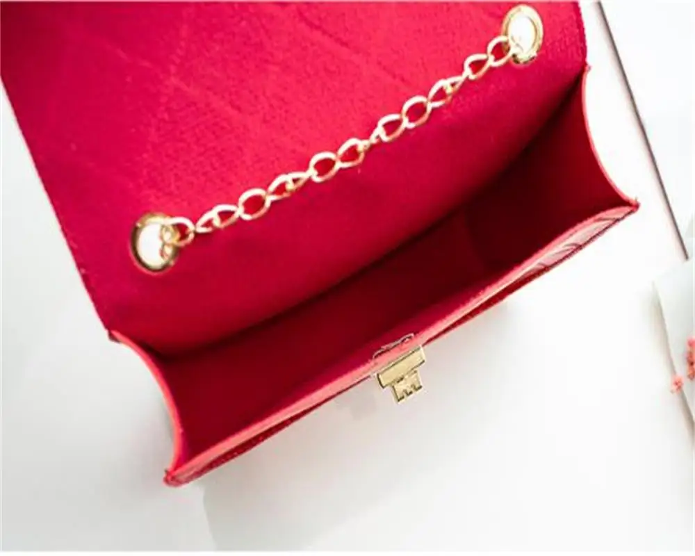 Новая женская антиокислительная сумка на цепочке с ромбовидным узором