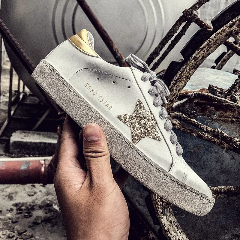 Маленькие грязные туфли для женщин Новинка 2020 года Корейские звездного неба