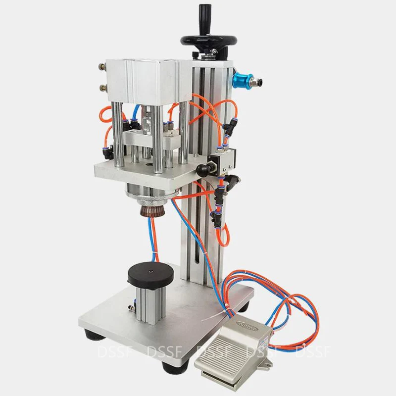 

Пневматический флакон с насосом, Настольная винтовая автоматическая машина для выкручивания крышек бутылок с распылителем, стеклянный вин...