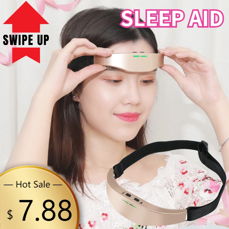 Электрический массажер для головы монитор сна устройство терапии бессонницы